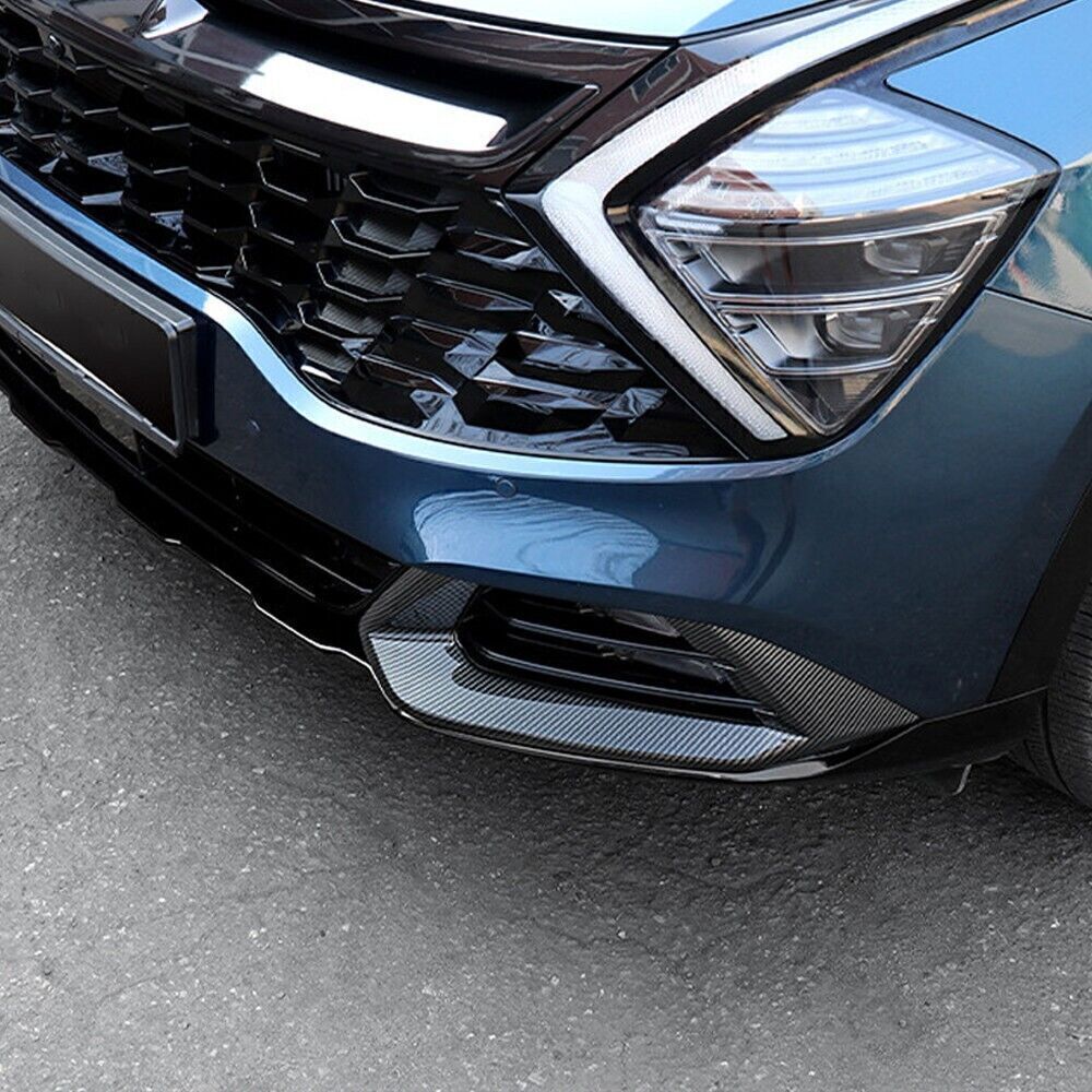 for Kia Sportage NQ5 23-24 Carbon Fiber Front Fog Light Eyelid Molding Strip 2P