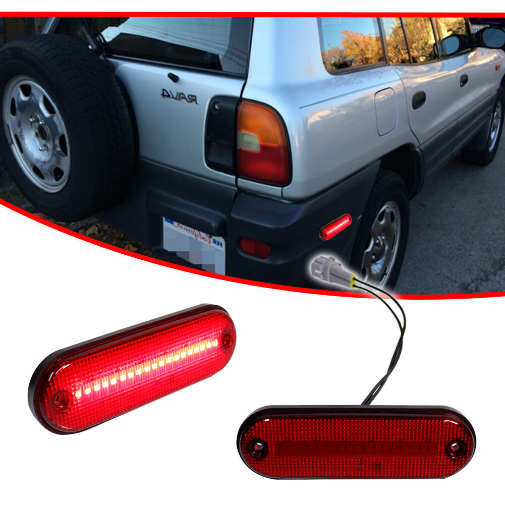 Red Reear Fender Side Marker Lights for 96-00 for Rav4 8175042010,8176042010- v