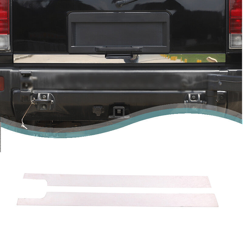 FITS for HUMMER H2 2003 - 2009 Stainless Steel Chrome Rear Tail Cover Molded Trim (2 Pieces)