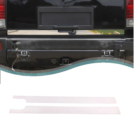 FITS for HUMMER H2 2003 - 2009 Stainless Steel Chrome Rear Tail Cover Molded Trim (2 Pieces)