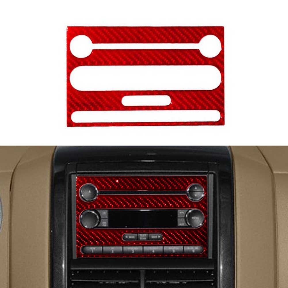 Carbon Fiber Interior Center Dash Air Vent Trim Cover for 2015-2017 v