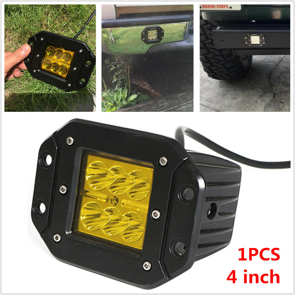 4-inch ceiling-mounted 24W LED work light pod for SUVs, driver's fog light combination, 12V/24V. n