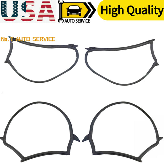1 Set For 2017-2023 Model 3 Front Rear Left Right Door Body Weatherstrip Seal