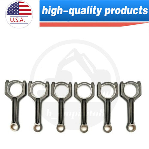 6 Connecting Rod for BMW F30 F10 35i 40i M2 M3 M4 3.0L Turbo L6 N55 S55 Engine