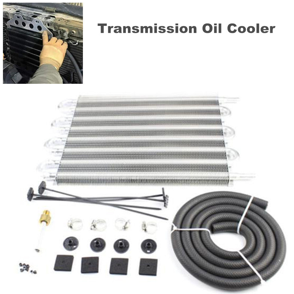 8-pin and FIN gearbox oil cooler with radiator converter mounting kit - n