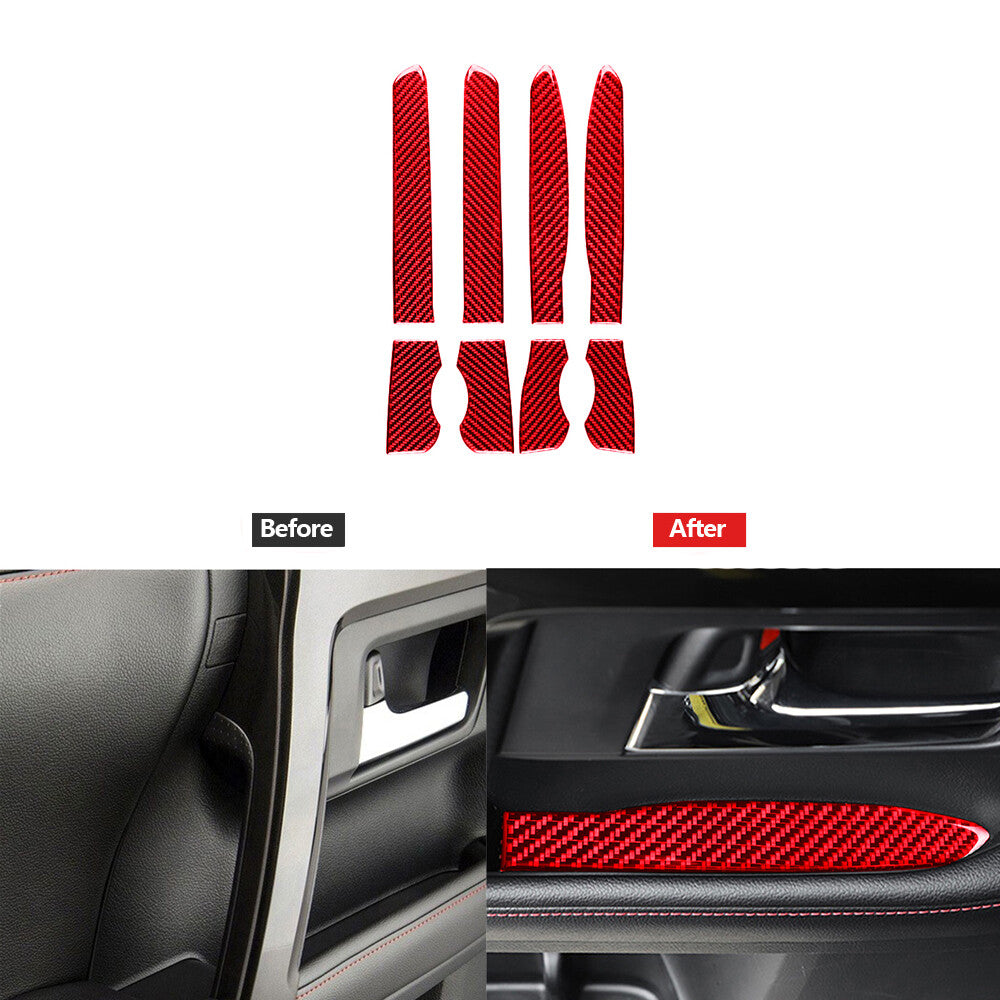 Carbon Fiber Rear Window Switch Panel Cover Trim for Suzuki Grand Vitara 2006-13 v