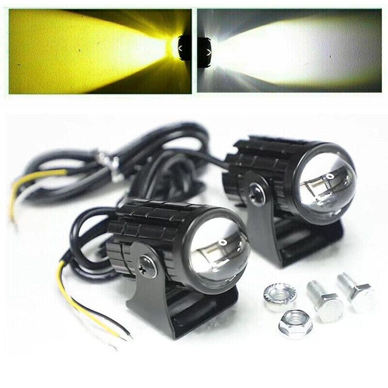 2x LED Pods Driving Light Bar Yellow White Work Lamp Spot Fog SUV Motorcycle ATV