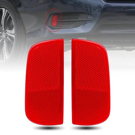Left+Right Side Rear Bumper Reflector Lens For 2016-2021 for Honda for Civic Sedan/Coupe