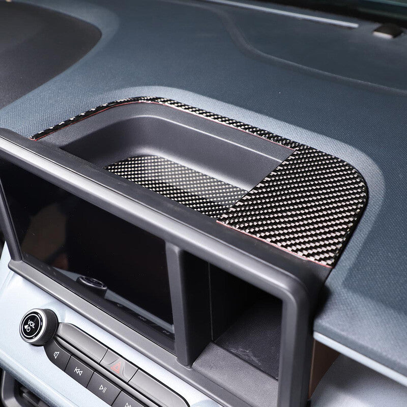 Carbon fiber ABS internal cup holder protective cover suitable for X5 E70 2008-2013 - v