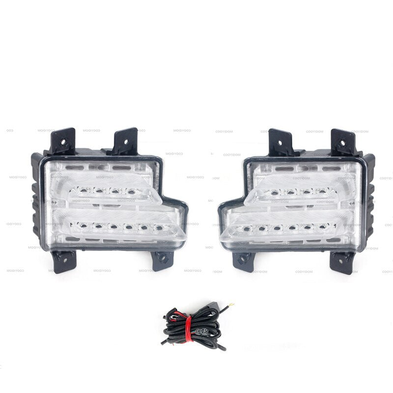 One set of front bumper LED DRL fog lights suitable for Chery Tiggo 5X/7 2020 Tiggo E 2021