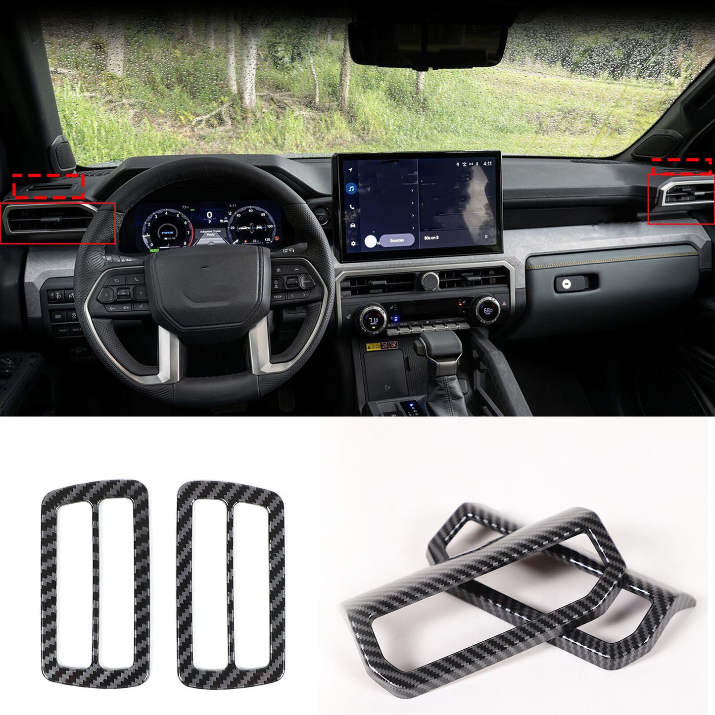 for 14-2022 for Infiniti Q50 Q50s Headlight Eyelet Light Black Pre-Cut Vinyl Overlay- v