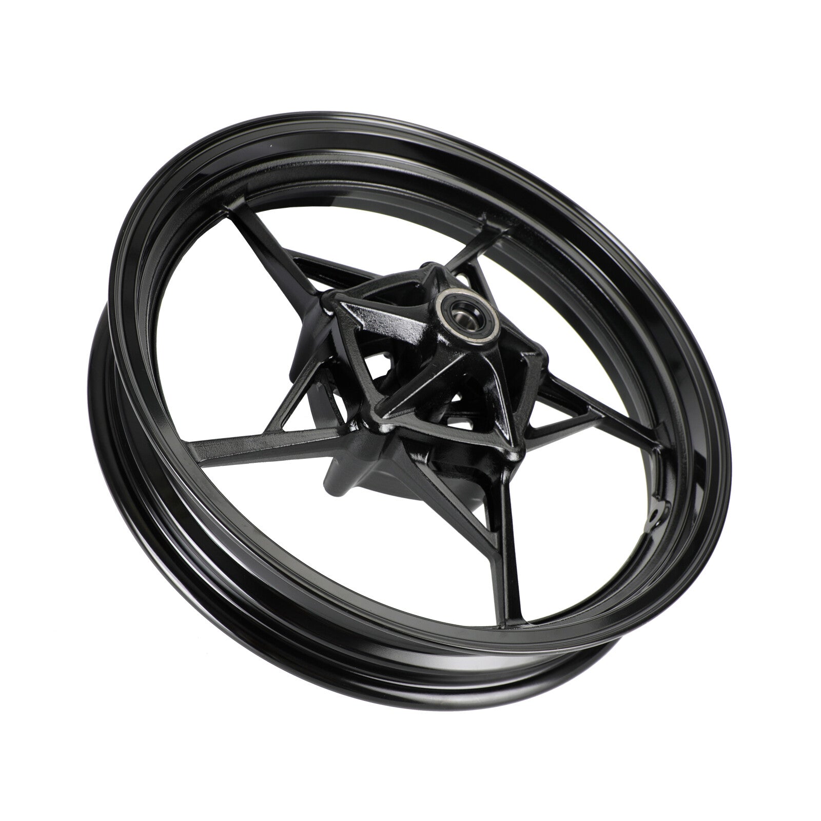 Glossy Black Front Wheel Rim Replace for Kawasaki 2018-2023 Z400 EX400 400
