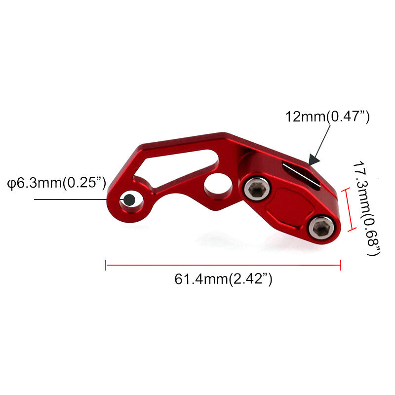 Motorcycle and bicycle modification aluminum alloy brake line clamp protector - n