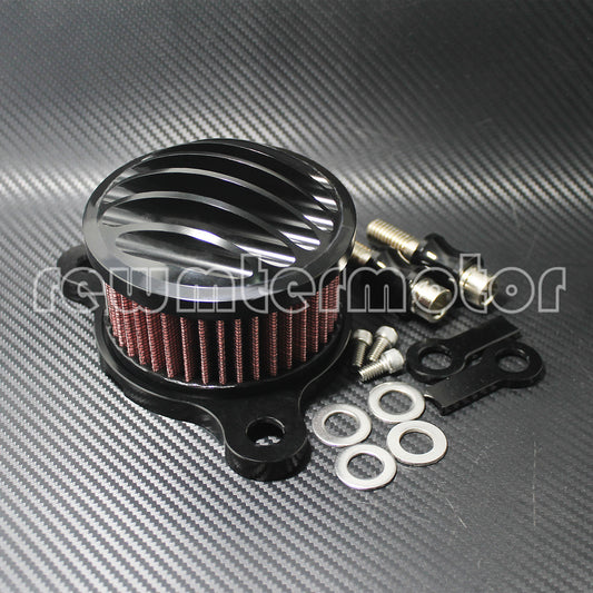 Air Cleaner Intake Filter System Fence Case Fit For Sportster XL883 1200 04-19 Q