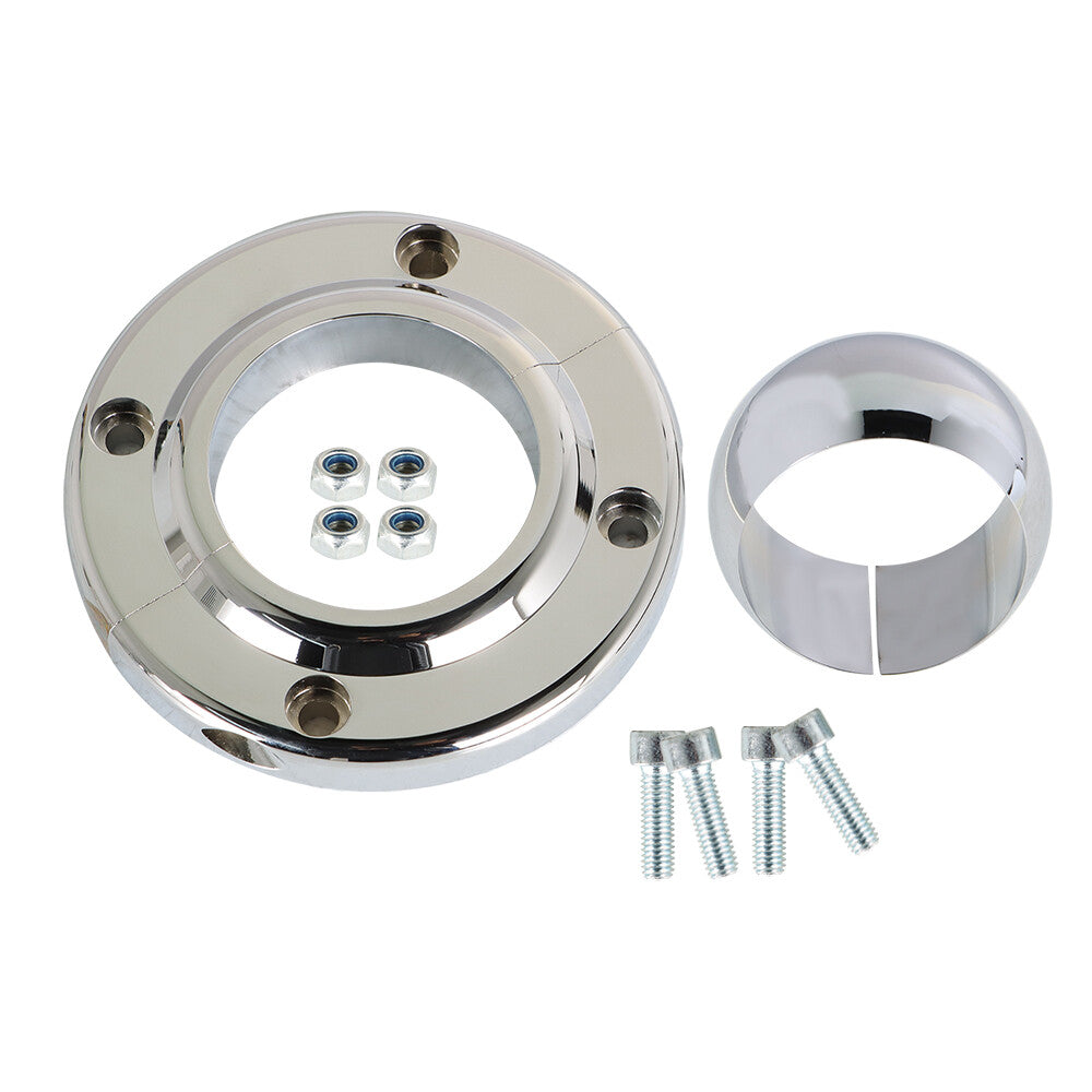 Universal steering column floor mount for 2-inch column rotation SBC BBC 350- n
