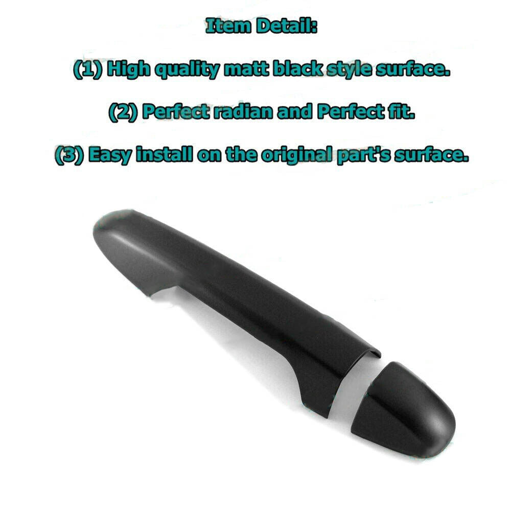For 2016-2022 for Toyota Tacoma Cool Black Side for Smart Key Door Handle Covers Trims