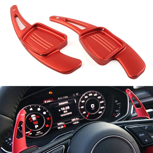 Red Steering Wheel Shift Paddle Shifter Fit for Audi A3 A4L for A5 A6L S3 S4 Q2 Q5L Q7