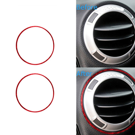 4Pcs Inner Door Handle Trim Cover Decor Carbon Fiber for VW Touareg 2011-2018 v