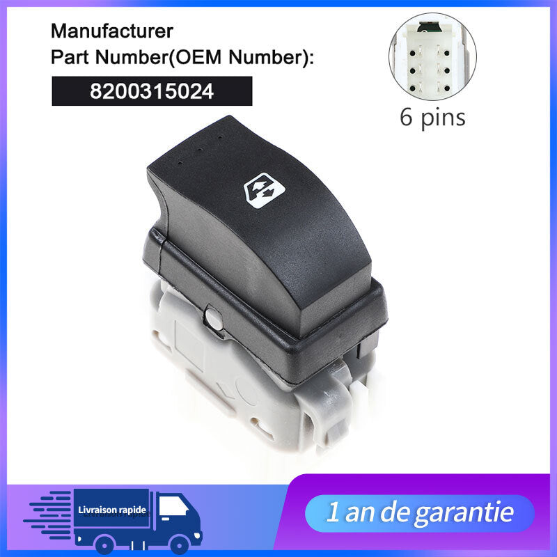 Interrupteur l¨¨ve vitre POUR MEGANE 2 SCENIC 2 LAGUNA 2 ESPACE IV 8200315029