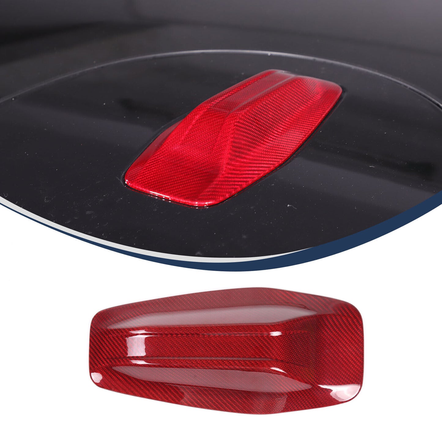 Red Carbon Fiber Fin Antenna Cover For 5 /7 2024+ n