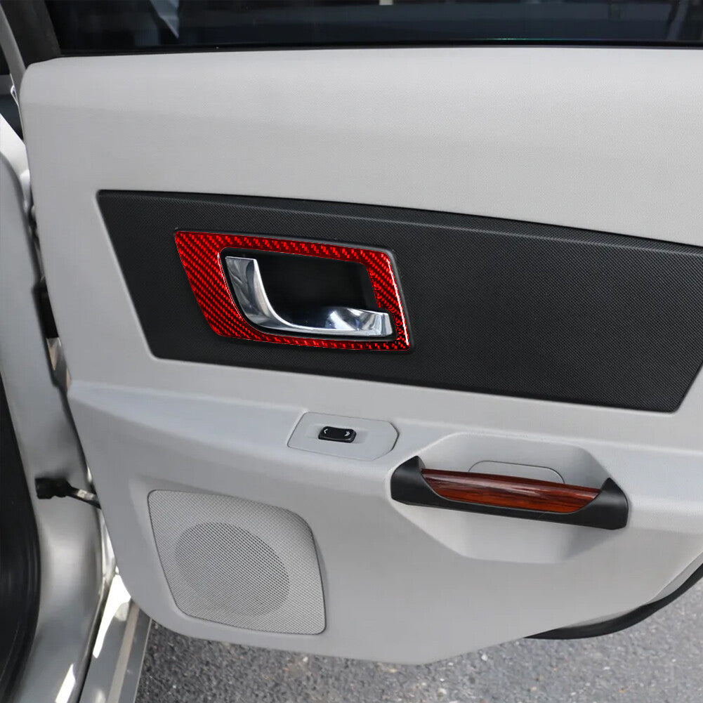 Red Carbon Fiber Center Air Vent Side Cover Trim for Lexus RX330 RX350 2004-2009 v