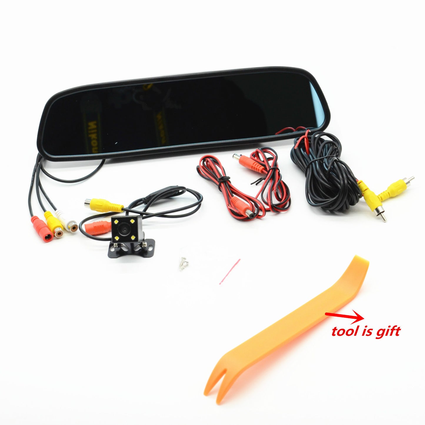 Car Mirror Display Monitor Night Reversing LED Camera Reverse Parking Rear View