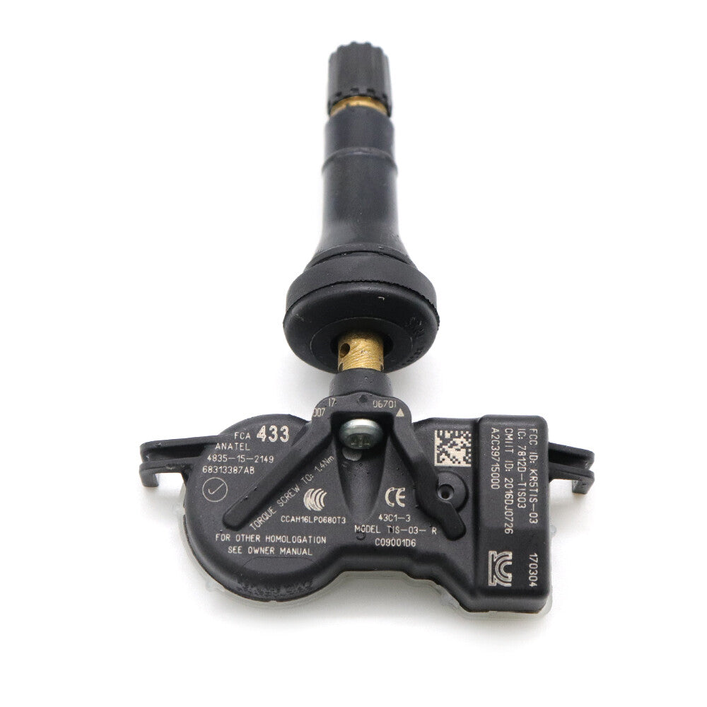4-piece 68313387AB Tire Pressure Sensor (TPMS) for Jeep Renegade and for Dodge for Chrysler . v
