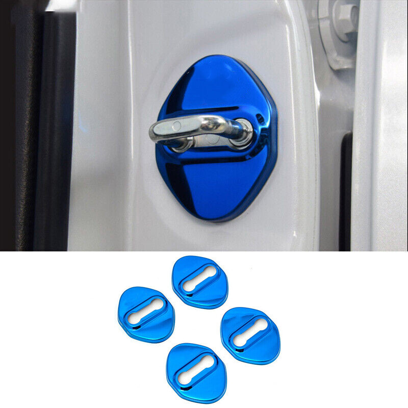 for Toyota for Camry 2018-2023 Blue Steel Door Lock Protection Cover Trim Guard 4pcs