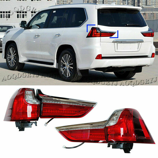 LED Red Rear Light Tail-lamp Brake Lights Assembly Kit for Lexus LX570 2016-2021