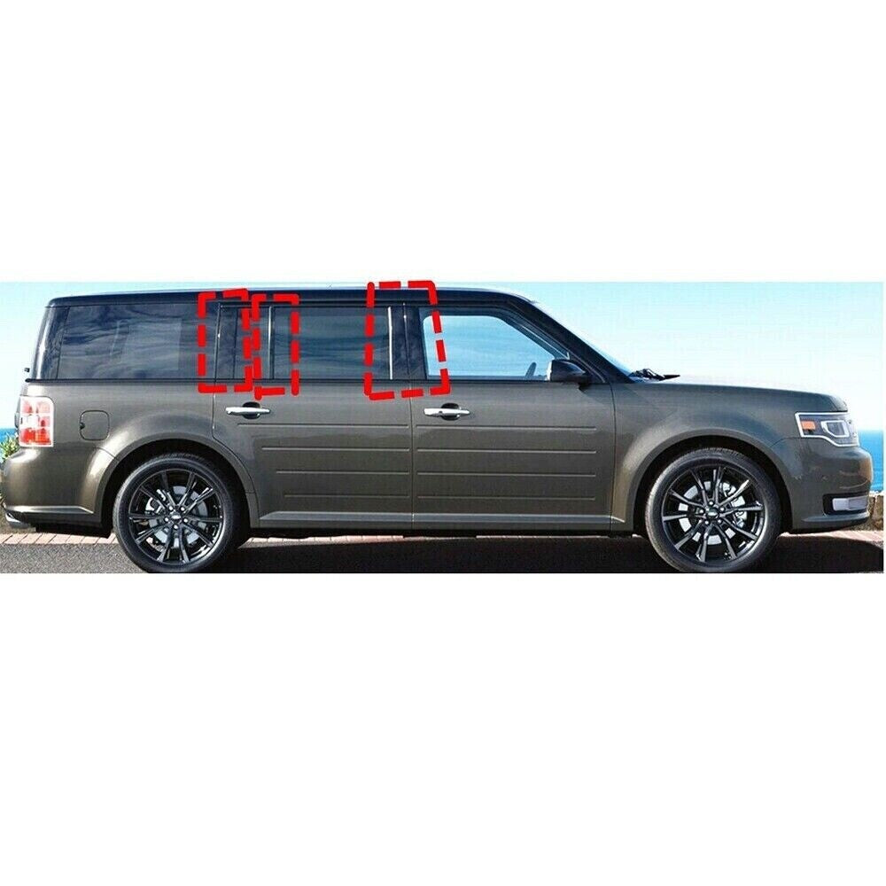 8x Door Window Panel Pillar Post Trim Decal Cover For Flex 2009-2019 Parts n