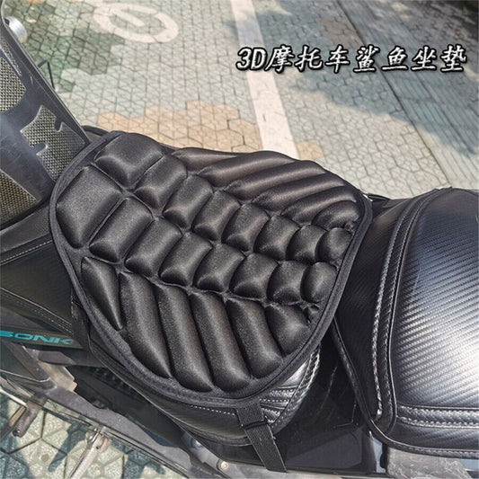 1Black Lycra Comfort Gel for Seat Cushion Cover Shock Absorb For Motorcycle Hot n