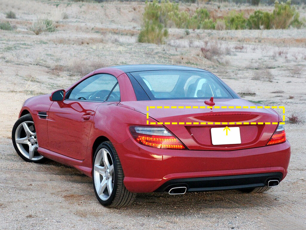 Rear Trunk Spoiler Lip for Benz R172 SLK Class11-16 SLC Class 16-19 Carbon Fiber