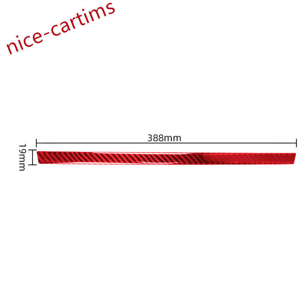 Red Carbon Fiber for Co -pilot Dashboard Upper Panel Trim Fit for Ford F150 2009-2014