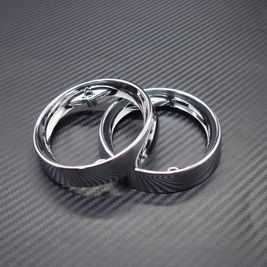 Chrome Deep Dish Turn Signal Bezels For Touring Road King Road Glide 1986-2016 Q