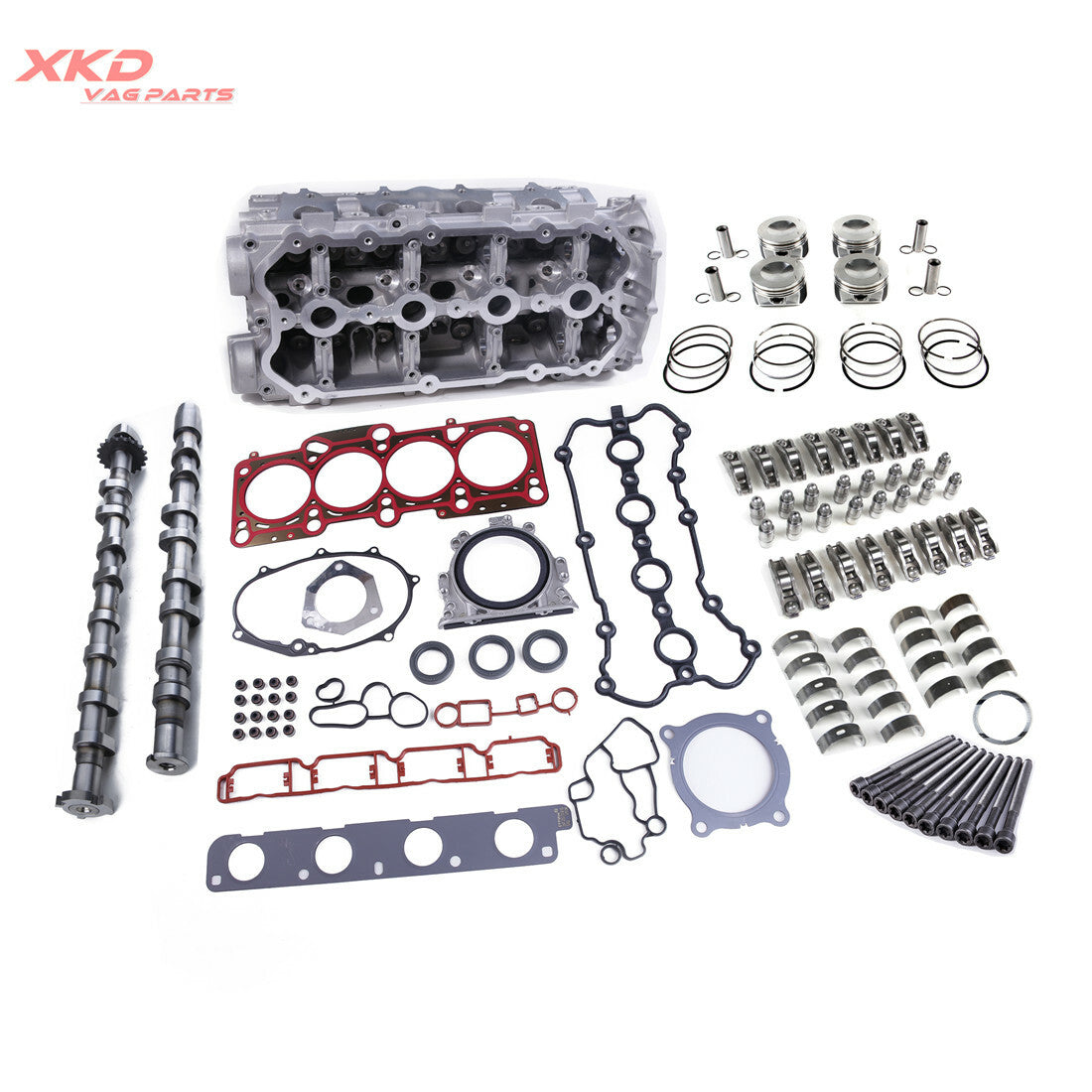 2.0T Cylinder Head&Camshafts Rebuilding Kit for VW for Jetta for Golf for AUDI A3 for A4 BPY BWA Q