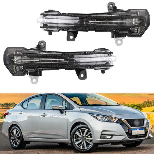 1 Pair Side Rearview Mirror Turn Signal light For VERSA 2020-2022 v