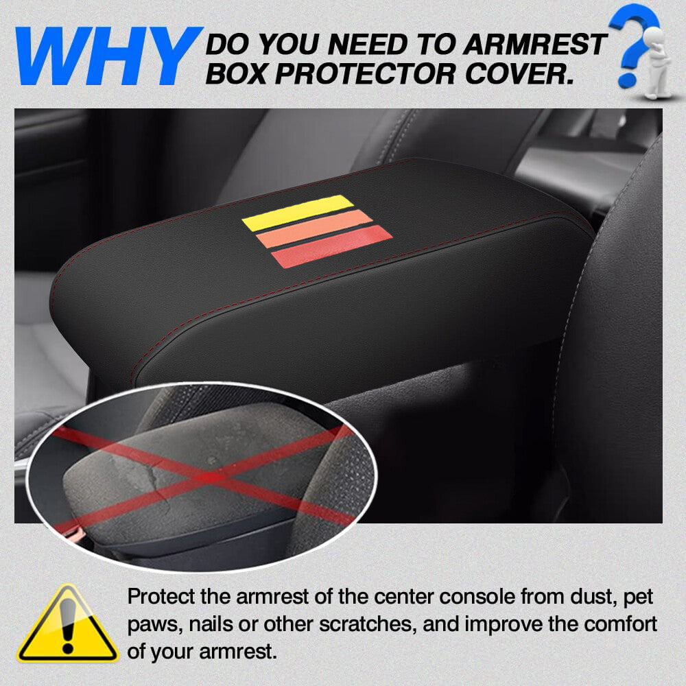 Leather center console armrest cover accessory for 4Runner 2010-2024 n