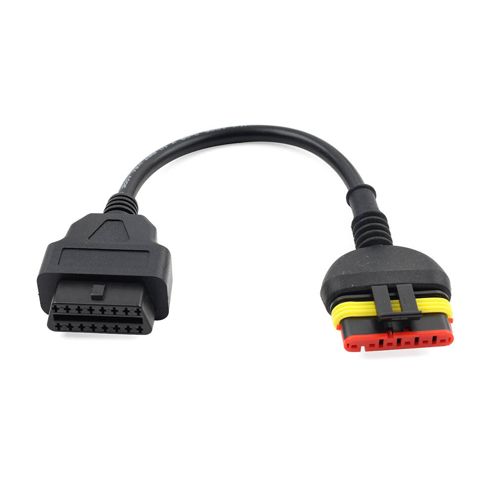Motorcycle OBD2 Diagnostic Cable Adapter 6 to 16 pin For Benelli