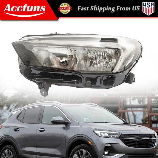 Right-hand grip LED DRL transparent headlight assembly for 2020-2022 for Buick Encore GX halogen headlights. n