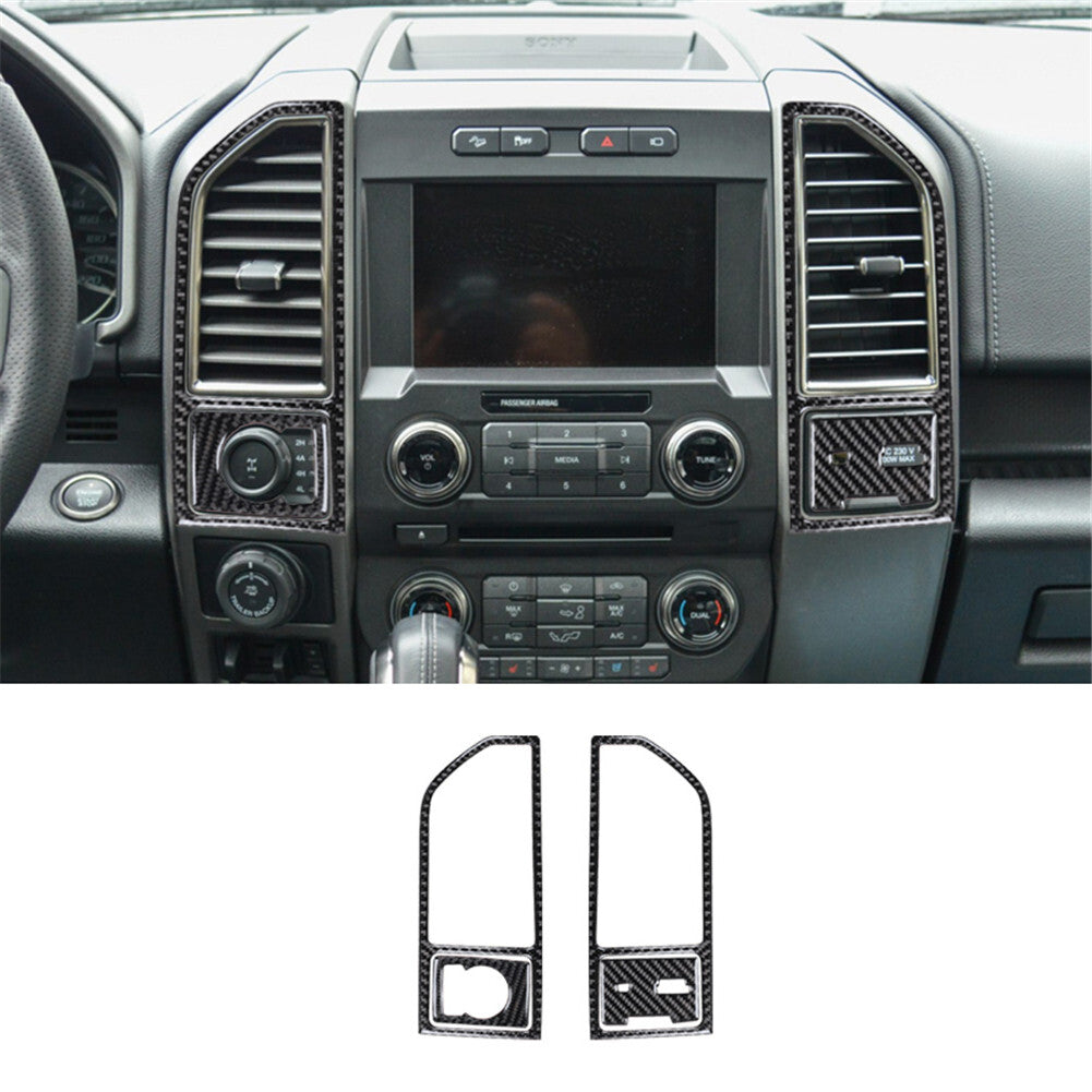 2x Carbon Fiber Interior Door Armrest Cover Trim For Supra A90 2019-2022 v