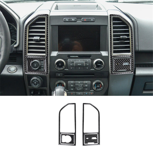 2x Carbon Fiber Interior Door Armrest Cover Trim For Supra A90 2019-2022 v