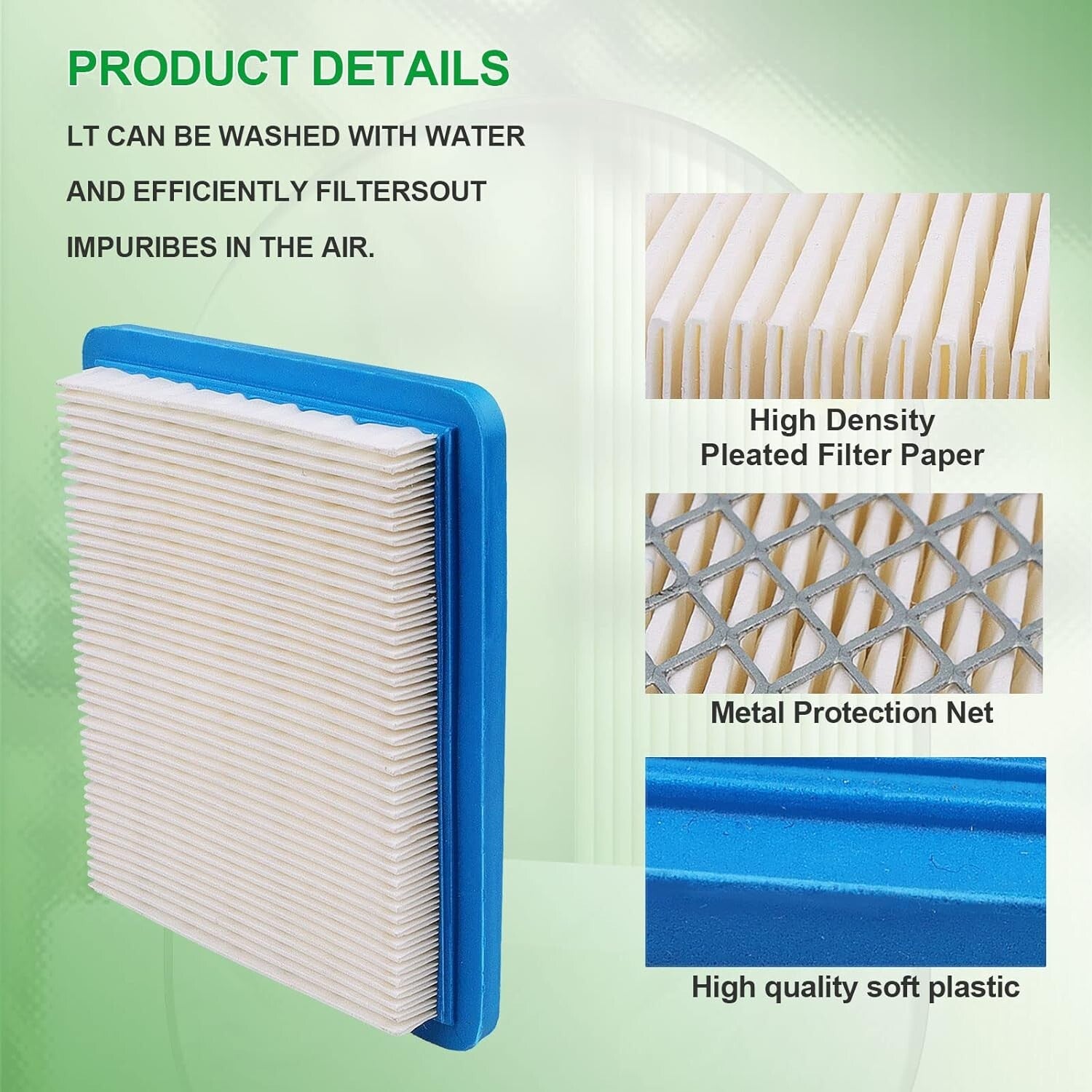 Air Filter 17213-GET-000 for Honda NPS50 Ruckus Zoomer 03-14/CHF50 Metropolitan