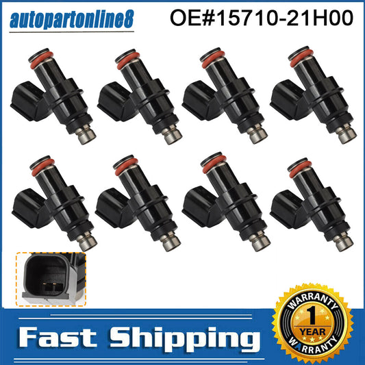 8-piece fuel injector kit 15710-21H00, suitable for Suzuki GSXR1000 (2007/2008). Q