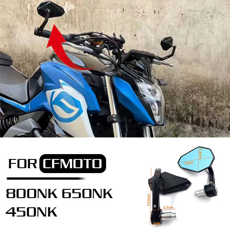 Motorcycle Rearview Mirror Retro Handlebars Rearview Mirror For CFMOTO 800NK