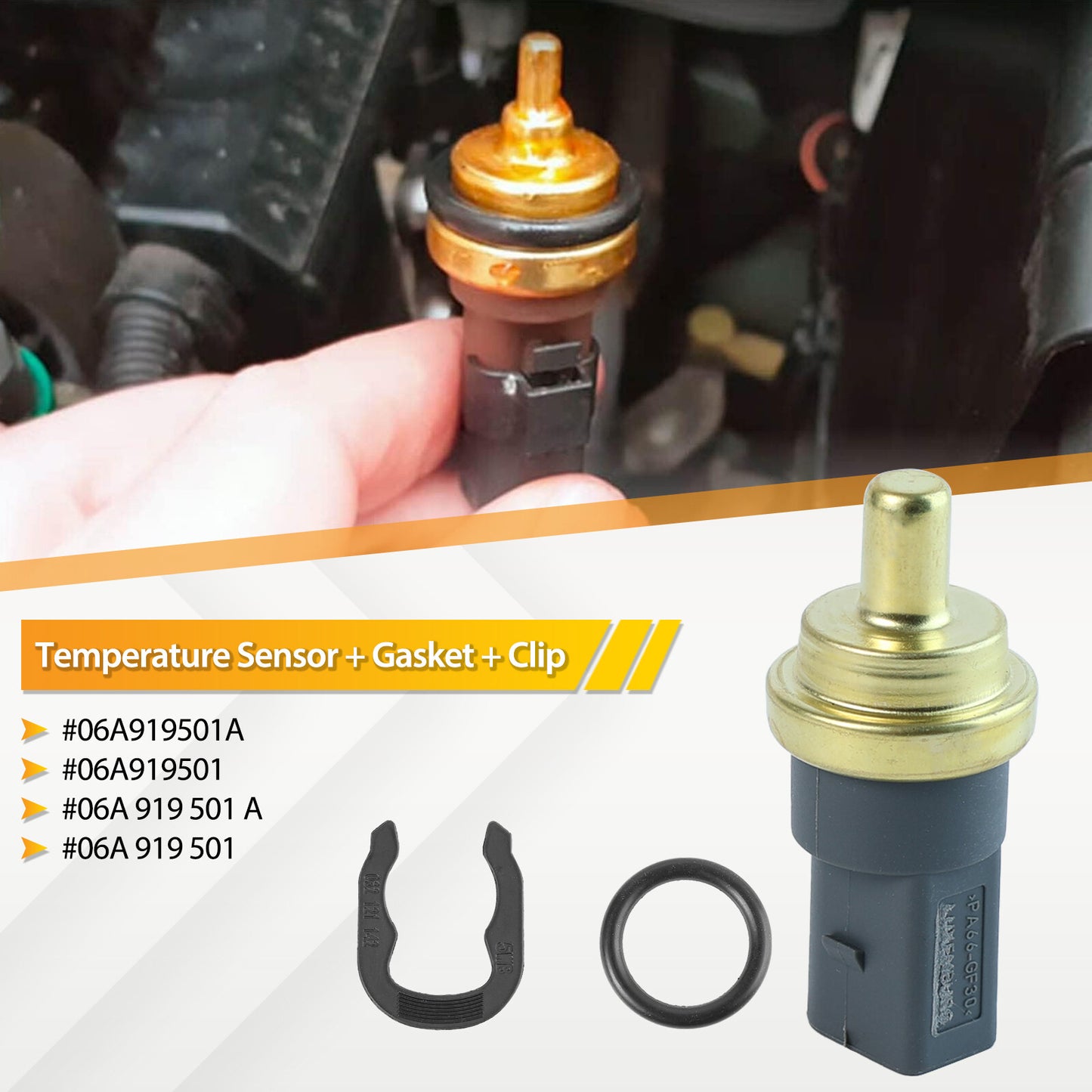 Coolant Temperature Sensor for VW for Golf for Passat for Audi A3 for A4 for A5 for A6 Q3 Q5 06A919501A Q