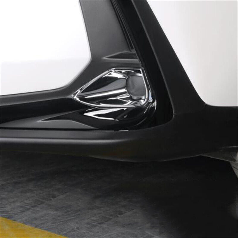 Chrome Front Fog Lamp Bumper Light Cover Trim 2x for Lexus NX250 NX350 2022-2024