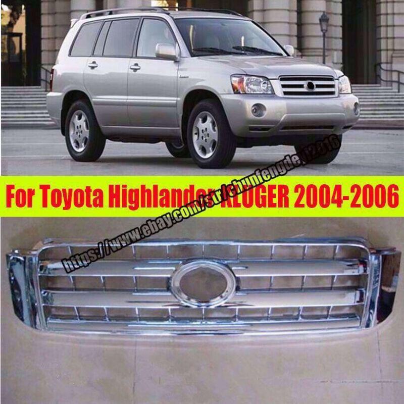 for Toyota Highlander KLUGER 2004-2006 Car Front Bumper Upper Grille Grid Trim
