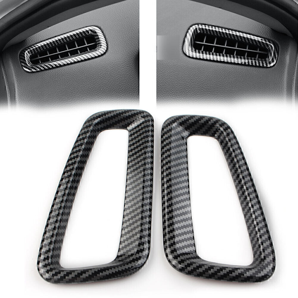 Fit for Honda for Civic 11th 2022 Up Carbon Fiber Inner Dash Side Air Vent Outlet Cover