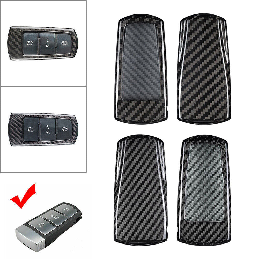 Carbon Fiber Remote Key Shell Cover Case Fit for VW CC for Passat B6 2009 - 12 2 Colors Q