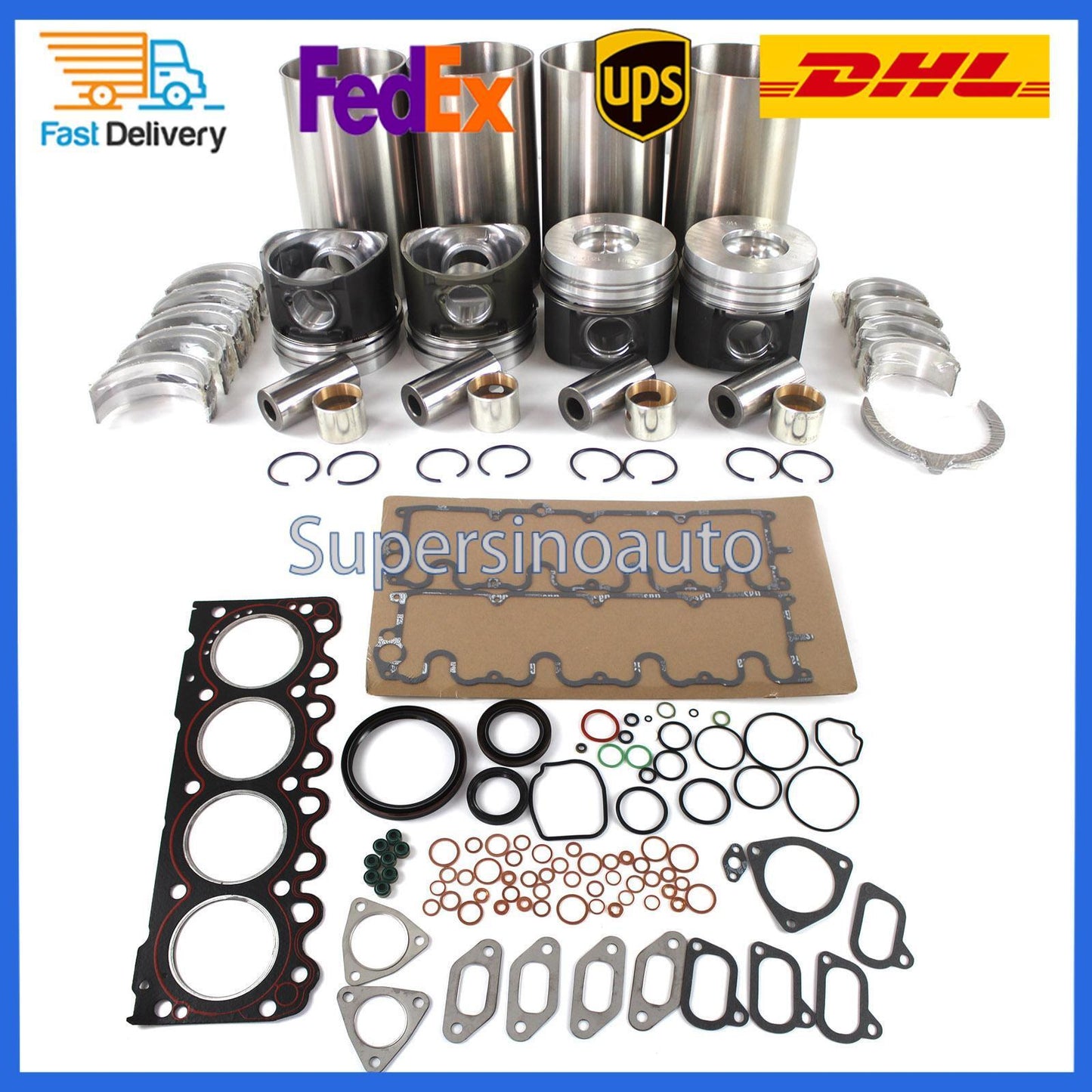 Overhaul Rebuild Kit For Deutz BF4M1011F Engine Bobcat Skid Steer Loader 863 864
